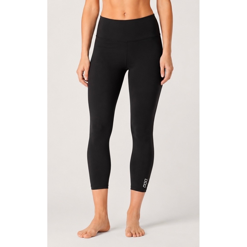 Lorna Jane Amy Phone Pocket 7/8 Leggings Black High Rise Activewear Tights